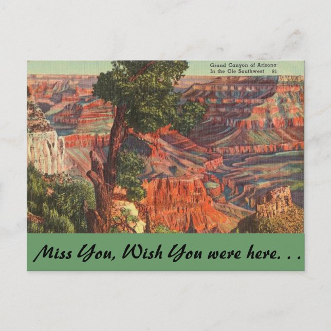 Arizona, Grand Canyon Postkarte (Vorderseite)
