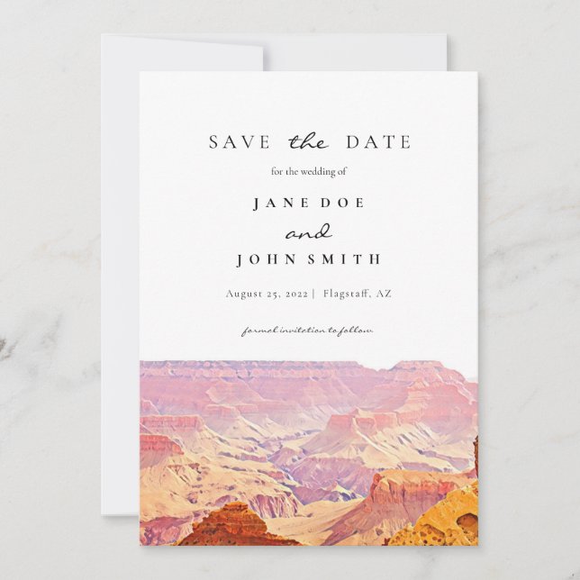 Arizona Grand Canyon Save the Date (Vorderseite)