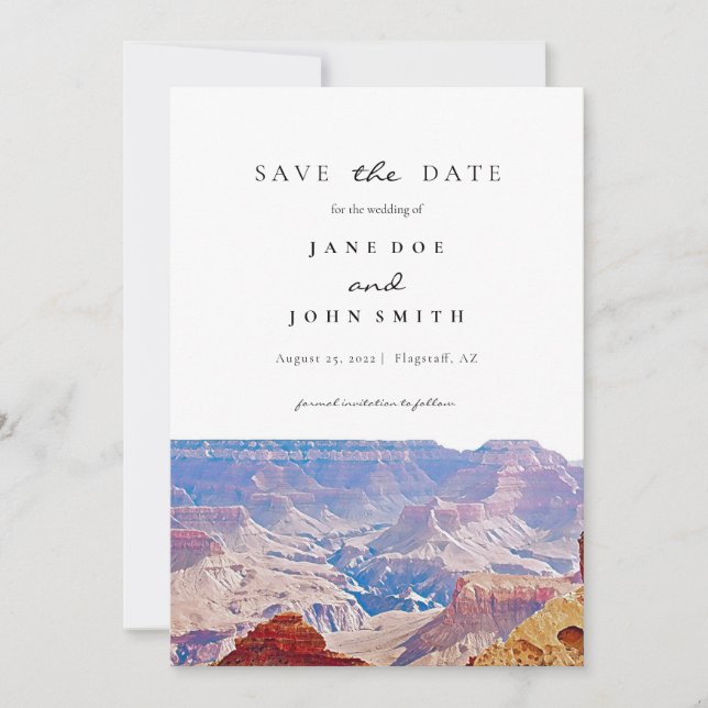 Arizona Grand Canyon Save the Date (Vorderseite)