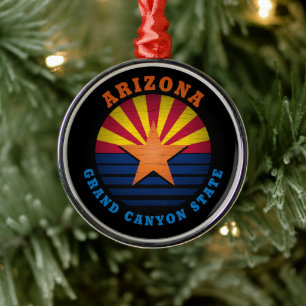 ARIZONA GRAND CANYON STAAT ORNAMENT AUS METALL
