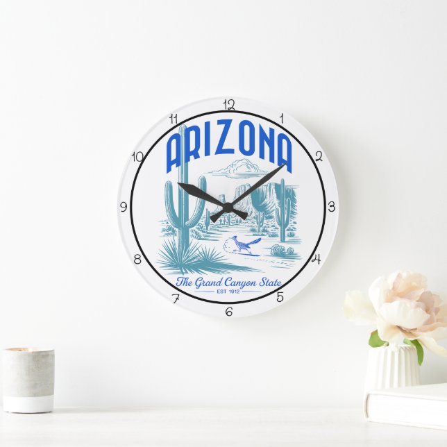 Arizona Grand Canyon State Große Wanduhr (Zuhause)