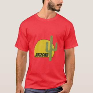 ARIZONA GREEN CACTUS VINTAGES MINIMALISTISCHES DES T-Shirt