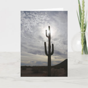 Arizona Grußkarte Saguaro Sunset Karte