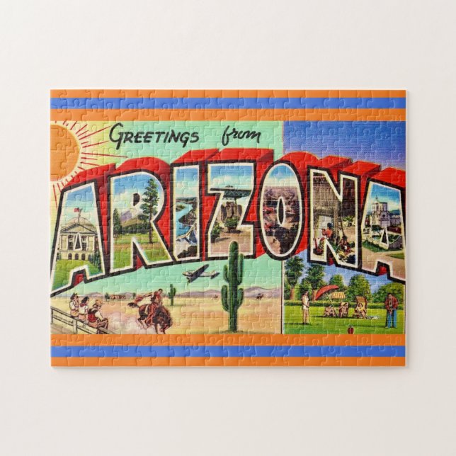 Arizona Grußpostkarte Puzzle (Horizontal)