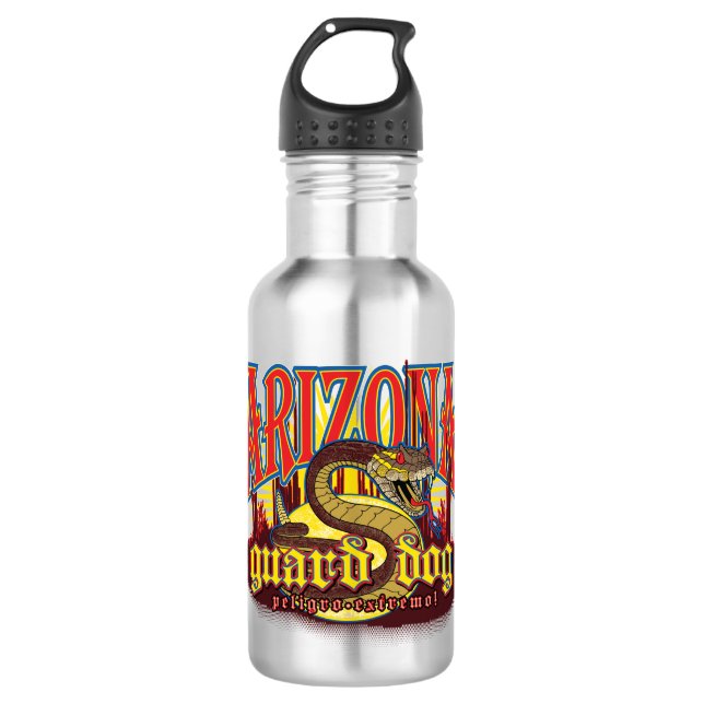 Arizona Guard Dog Snake Edelstahlflasche (Vorderseite)