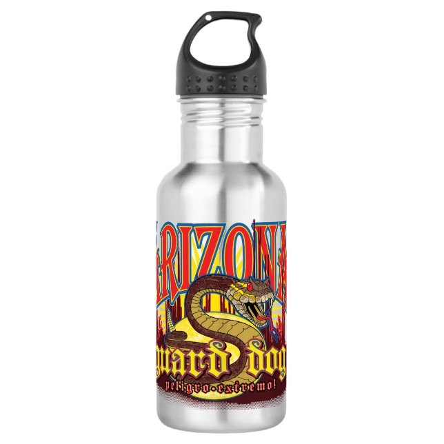 Arizona Guard Dog Snake Edelstahlflasche (Vorderseite)