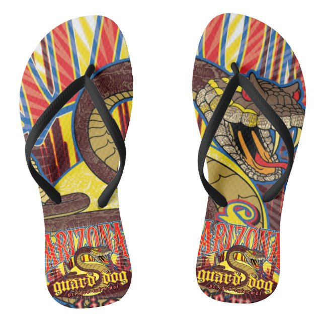 Arizona Guard Dog Snake Flip Flops (Fußbett)