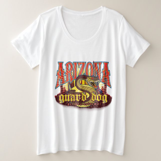 Arizona Guard Dog Snake Große Größe T-Shirt (Design vorne)