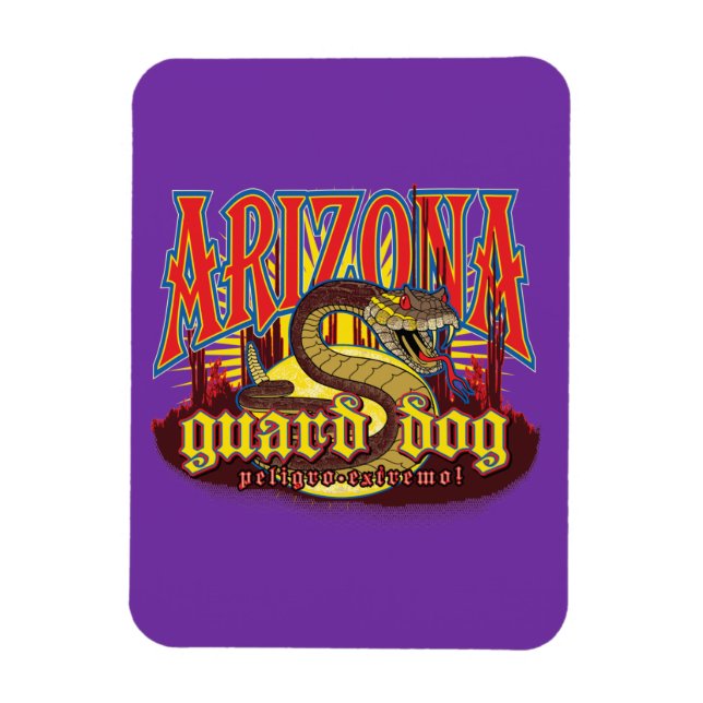Arizona Guard Dog Snake Magnet (Vertikal)