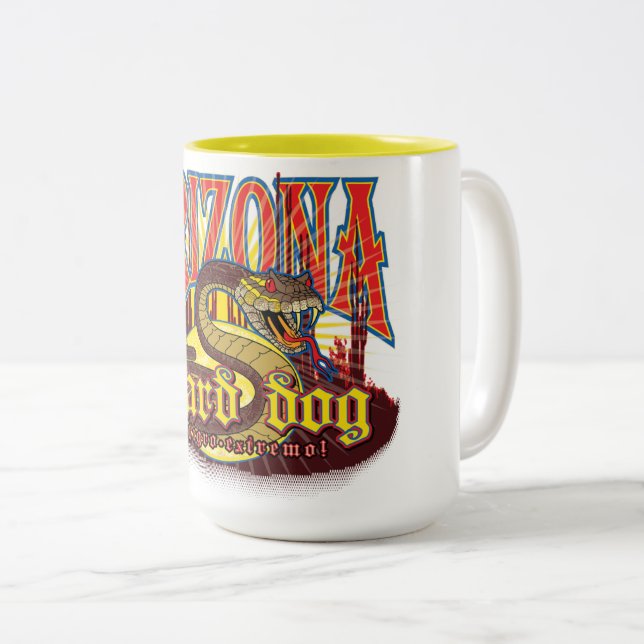 Arizona Guard Dog Snake Zweifarbige Tasse (VorderseiteRechts)