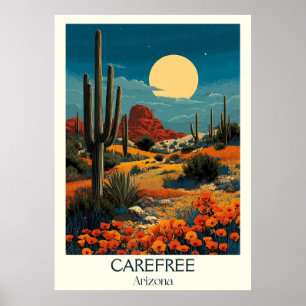 Arizona Highlights   Retro Des Poster