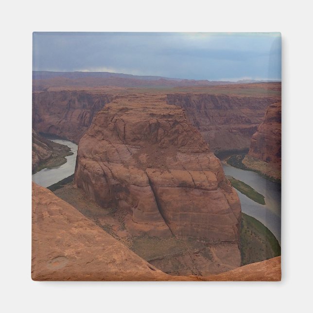 ARIZONA - Horseshoe Bend AB - Roter Felsen Magnet (Vorne)