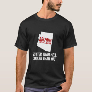 Arizona Hot Staat Retro USA Geografie T-Shirt