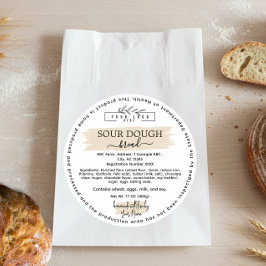 Arizona Hütte Lebensmittelkennzeichen mit Logo Runder Aufkleber