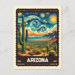 Arizona   Inspiriert von Vincent Van Gogh Postkarte