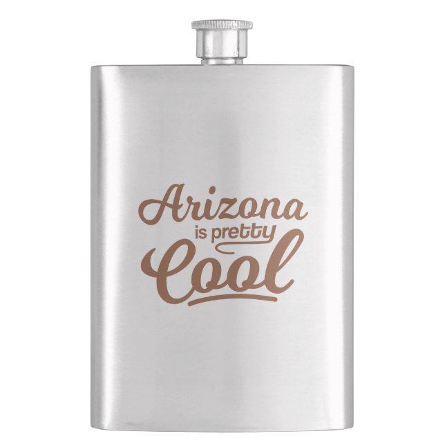 Arizona ist Hübsch Cool Flachmann (Vorderseite)