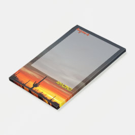 "Arizona ist Phantastisch!" Sunset Sonoran Desert  Post-it Klebezettel