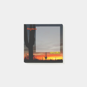 "Arizona ist Phantastisch!" Sunset Sonoran Desert  Post-it Klebezettel