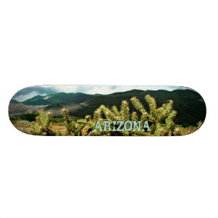 Arizona-Kaktusund GebirgsFotoskateboard-Plattform Skateboard