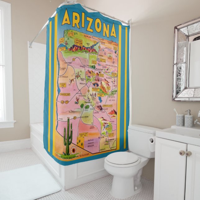 Arizona Karte Duschvorhang (Beispiel)