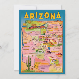 Arizona Karte Flachkarte