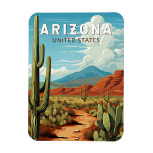 Arizona Kunstvoll wandern Vintag Magnet