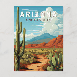 Arizona Kunstvoll wandern Vintag Postkarte