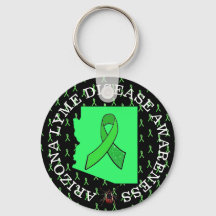 Arizona Lyme Disease Awareness Key Chain