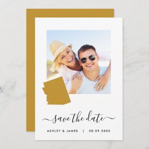 Arizona Map Foto Hochzeit Speichern Sie die Datums Save The Date