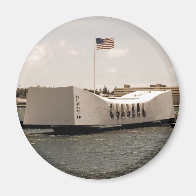 Arizona Memorial Pearl Harbor Magnet (Vorne)