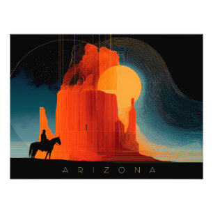 Arizona, Monument Valley, minimalistischer Stil Fotodruck
