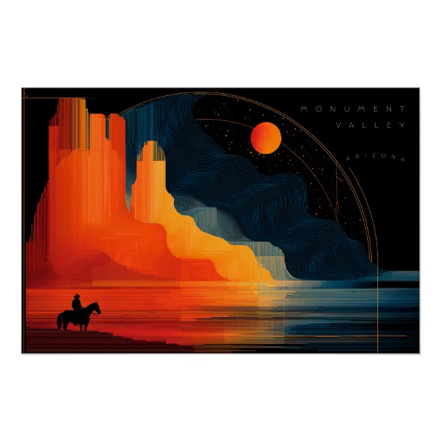 Arizona, Monumental, Minimalistischer Stil Poster (Vorderseite)