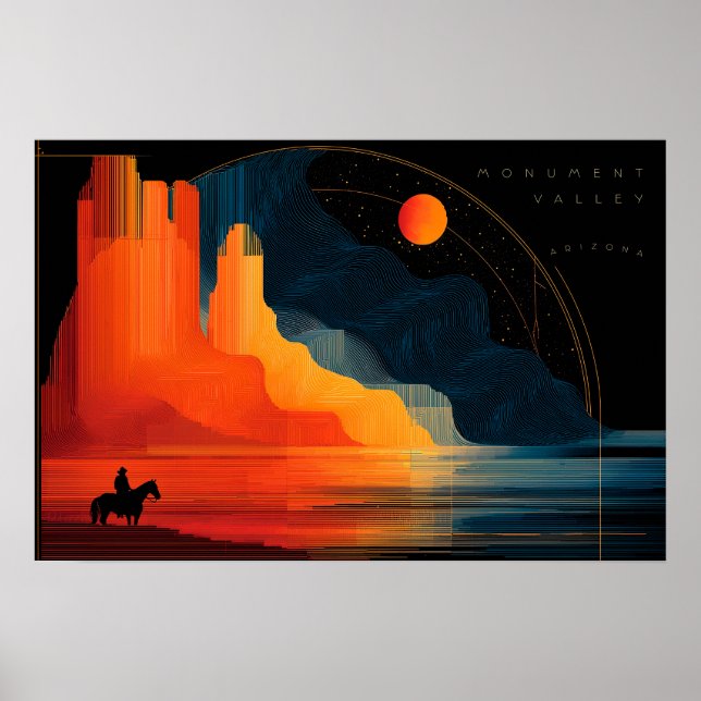 Arizona, Monumental, Minimalistischer Stil Poster (Vorne)