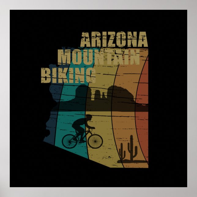 Arizona Mountainbike Vintag Poster (Vorne)