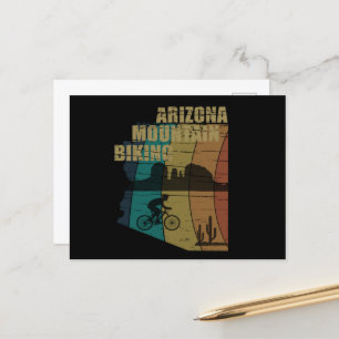 Arizona Mountainbike Vintag Postkarte