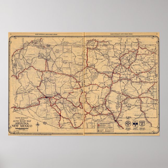 Arizona, New Mexico Poster (Vorne)