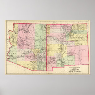 Arizona, New Mexiko Poster