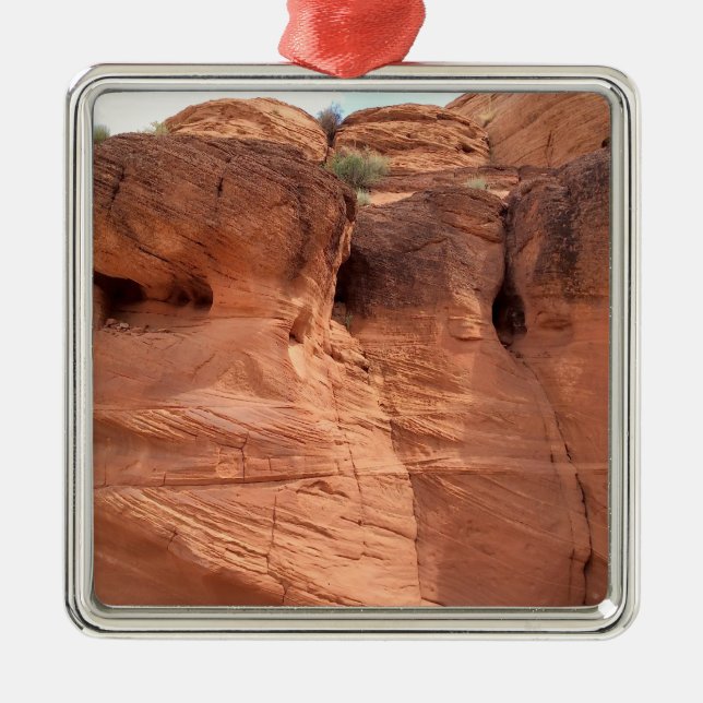 ARIZONA - Obere Antelope Canyon A - Roter Felsen Ornament Aus Metall (Vorne)