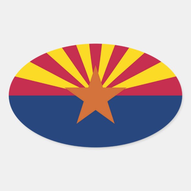 Arizona Ovaler Aufkleber (Vorderseite)