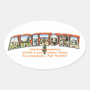Arizona Ovaler Aufkleber