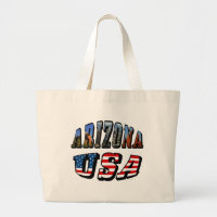 Arizona Picture und USA Flag Text