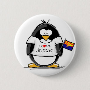 Arizona-Pinguin Button