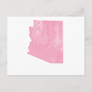 Arizona Pink Vintag Grunge Postkarte