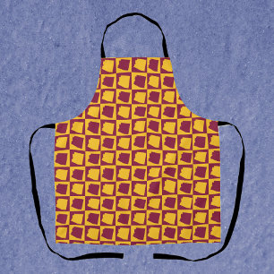 Arizona Pop Art Schachbrett Muster Marinegold Schürze