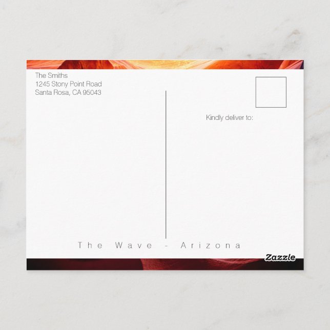 Arizona Postkarte (Rückseite)