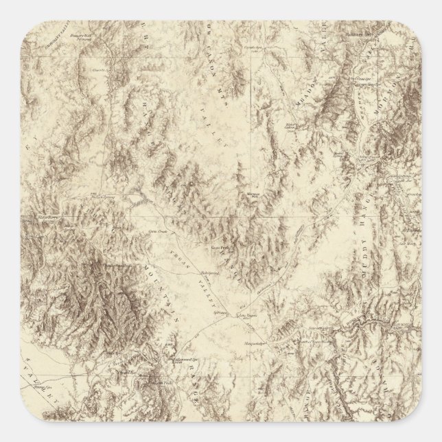 Arizona Quadratischer Aufkleber (Vorderseite)