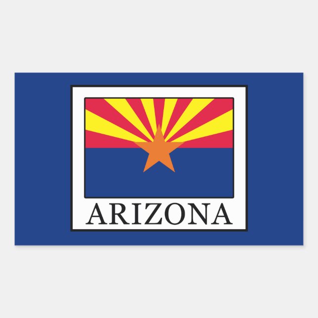 Arizona Rechteckiger Aufkleber (Vorderseite)