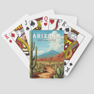 Arizona Reise Kunst Vintage Spielkarten