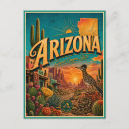 Arizona Retro Reise Souvenir Postkarte