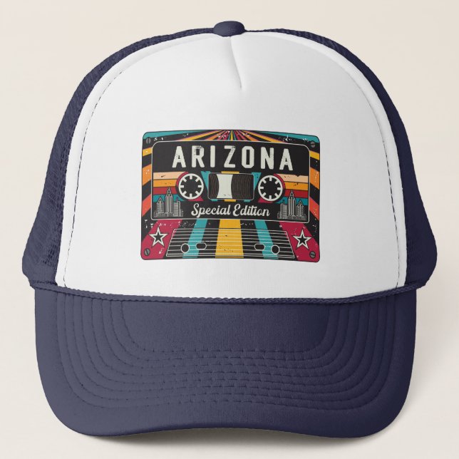 Arizona Retro Truckerkappe (Vorderseite)